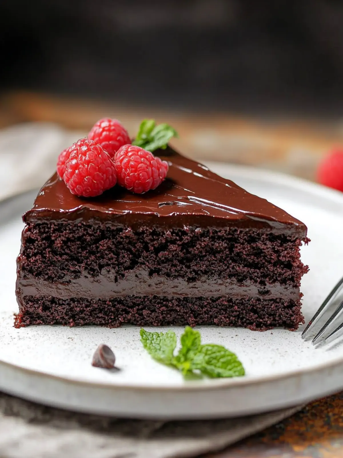 Rich Chocolate Ganache Cake