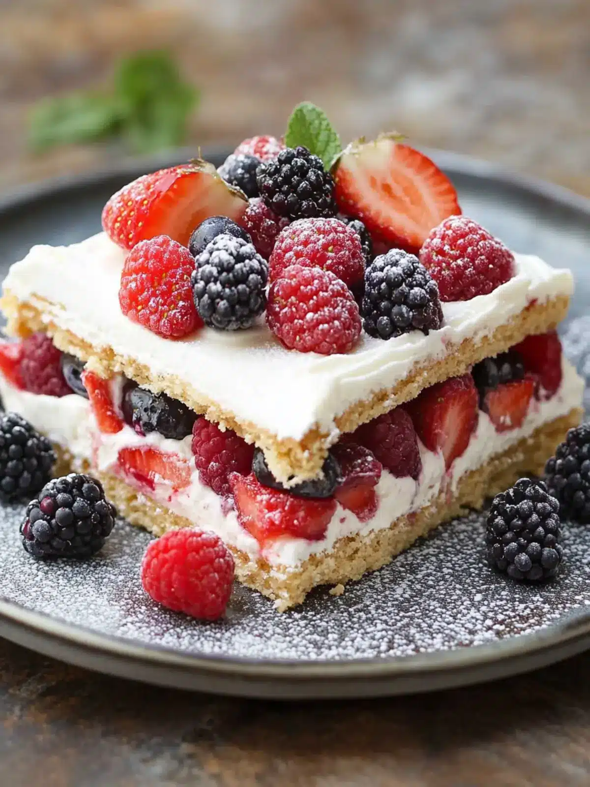 No-Bake Berry Icebox Cake