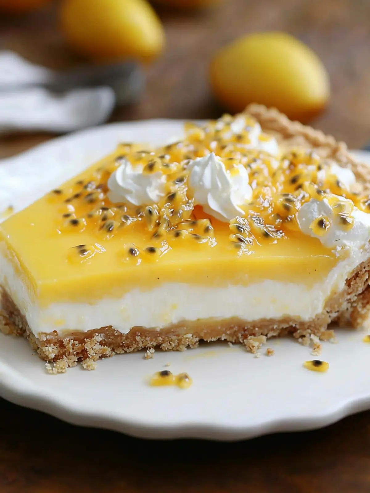 No-Bake Passion Fruit Lush Pie
