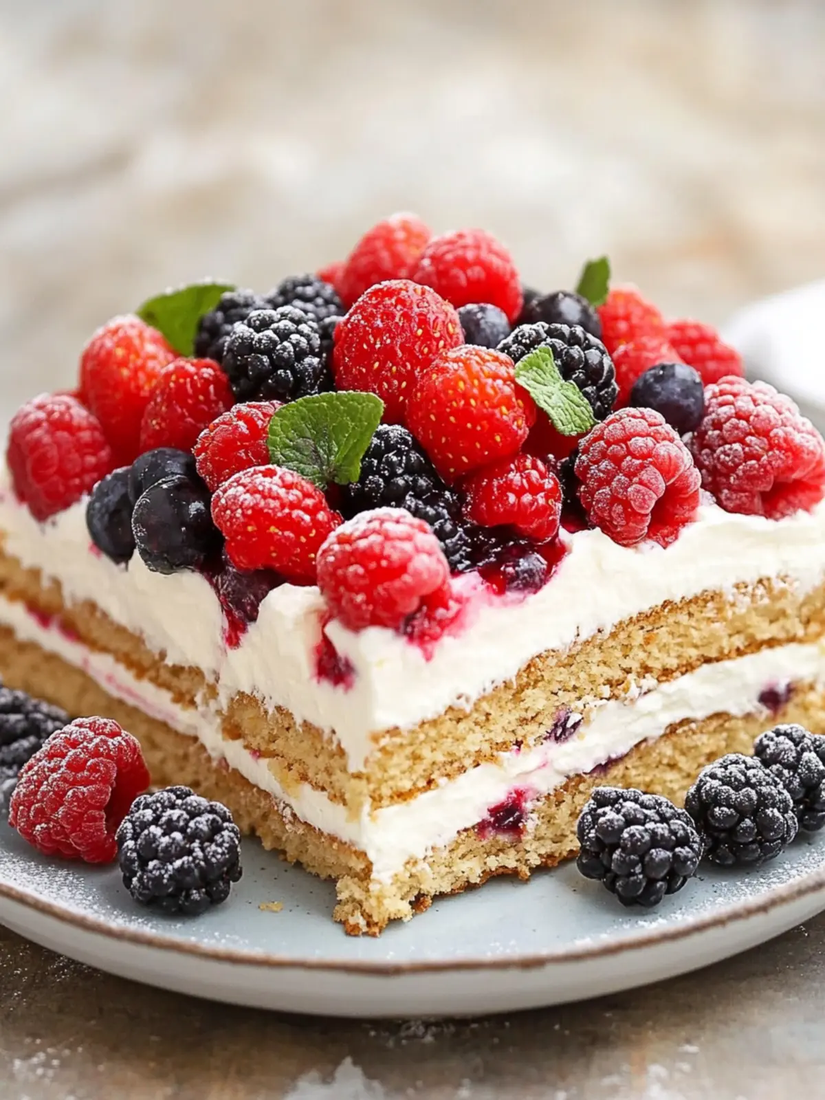 No-Bake Berry Icebox Cake