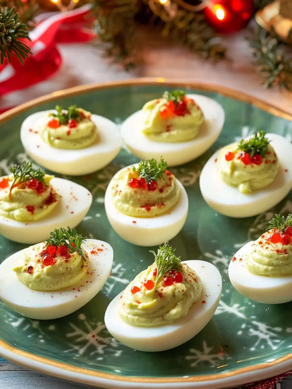 Christmas Deviled Eggs