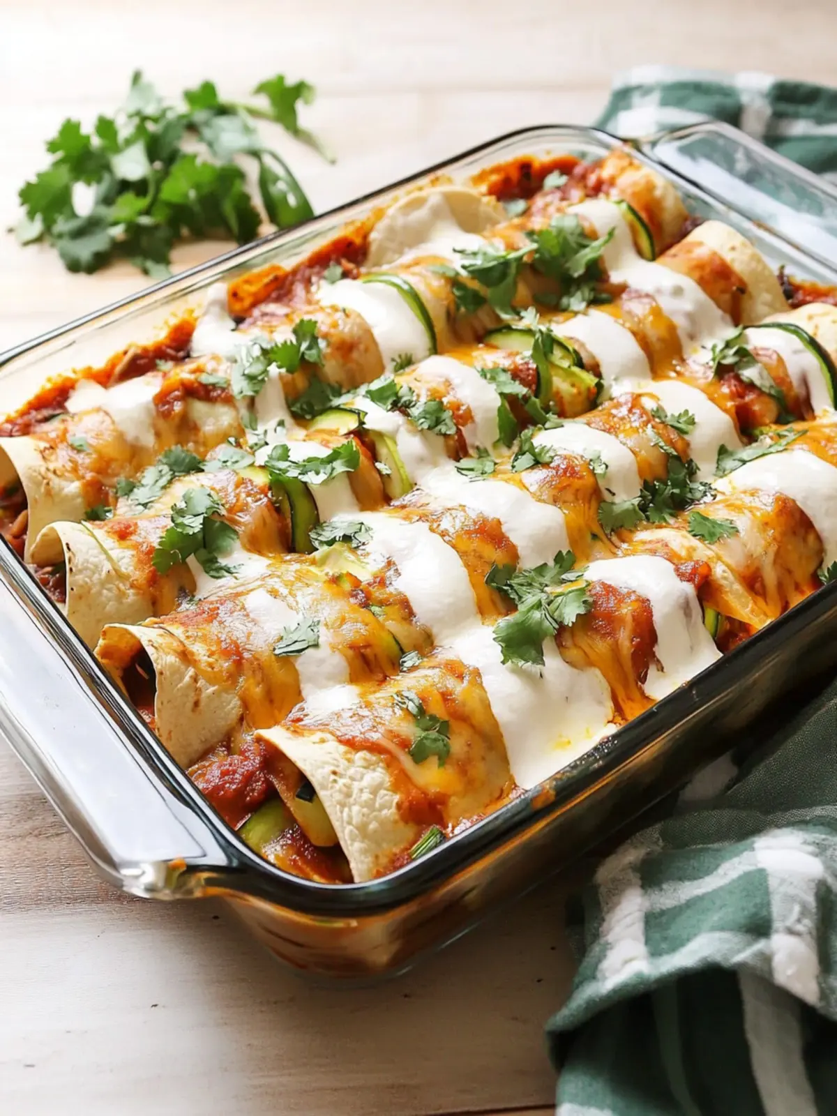 Beef Zucchini Enchiladas