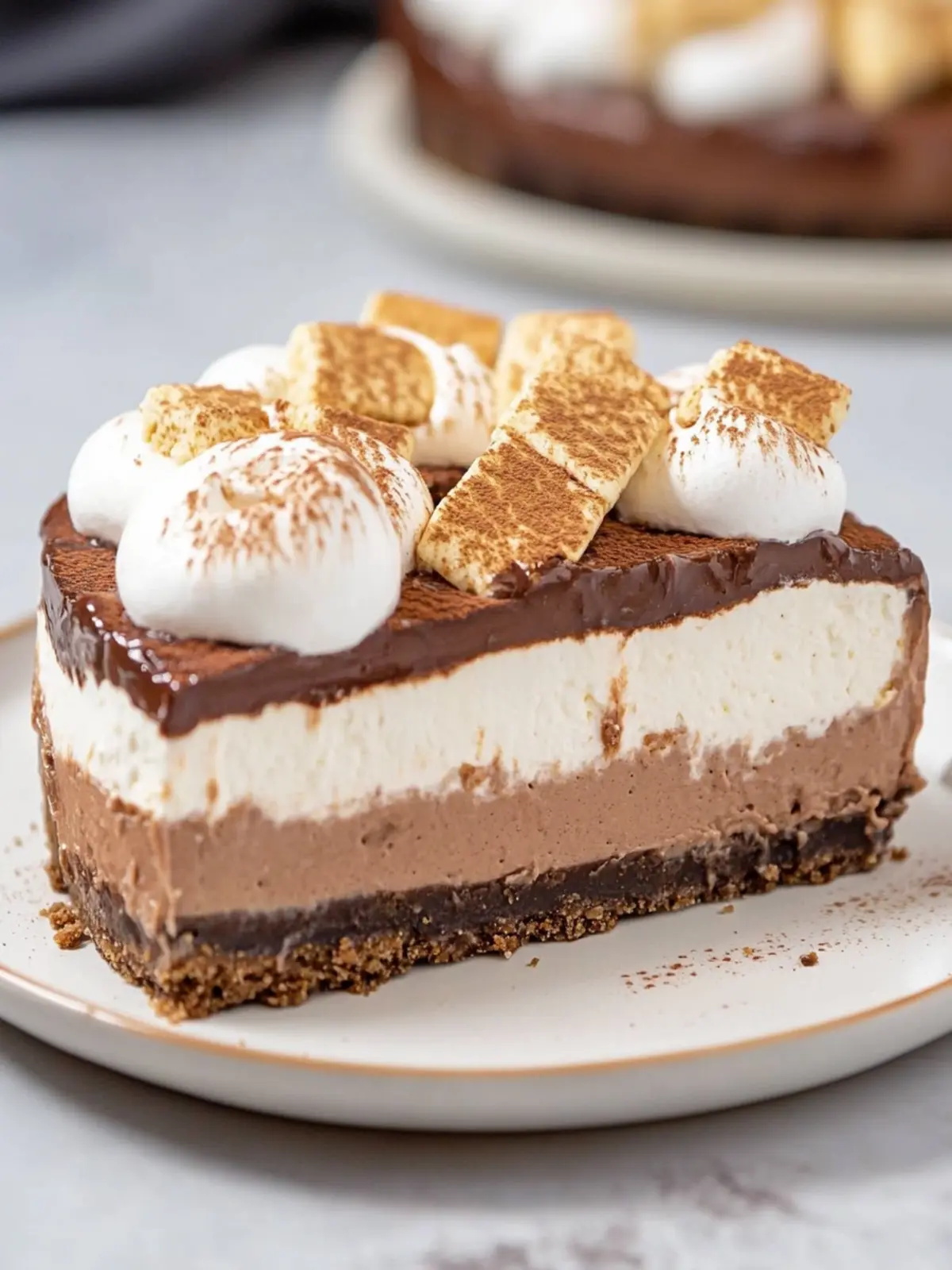 S’mores No Bake Cheesecake