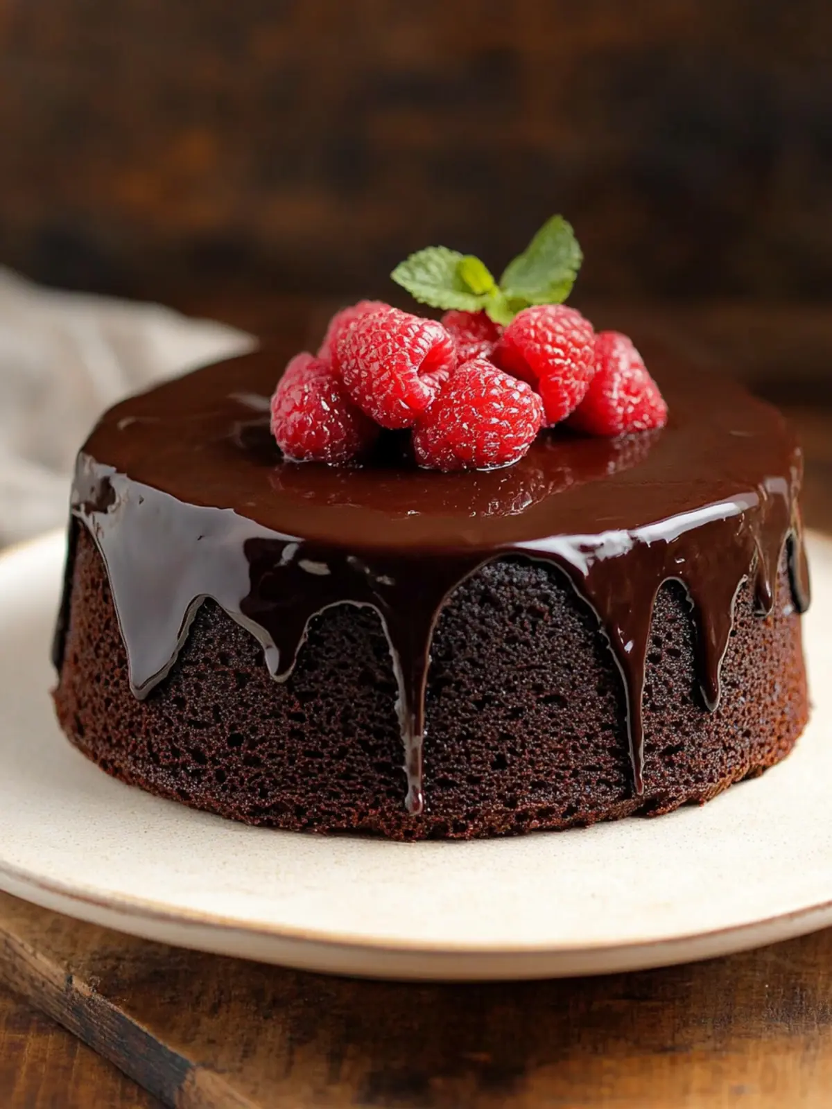 Rich Chocolate Ganache Cake