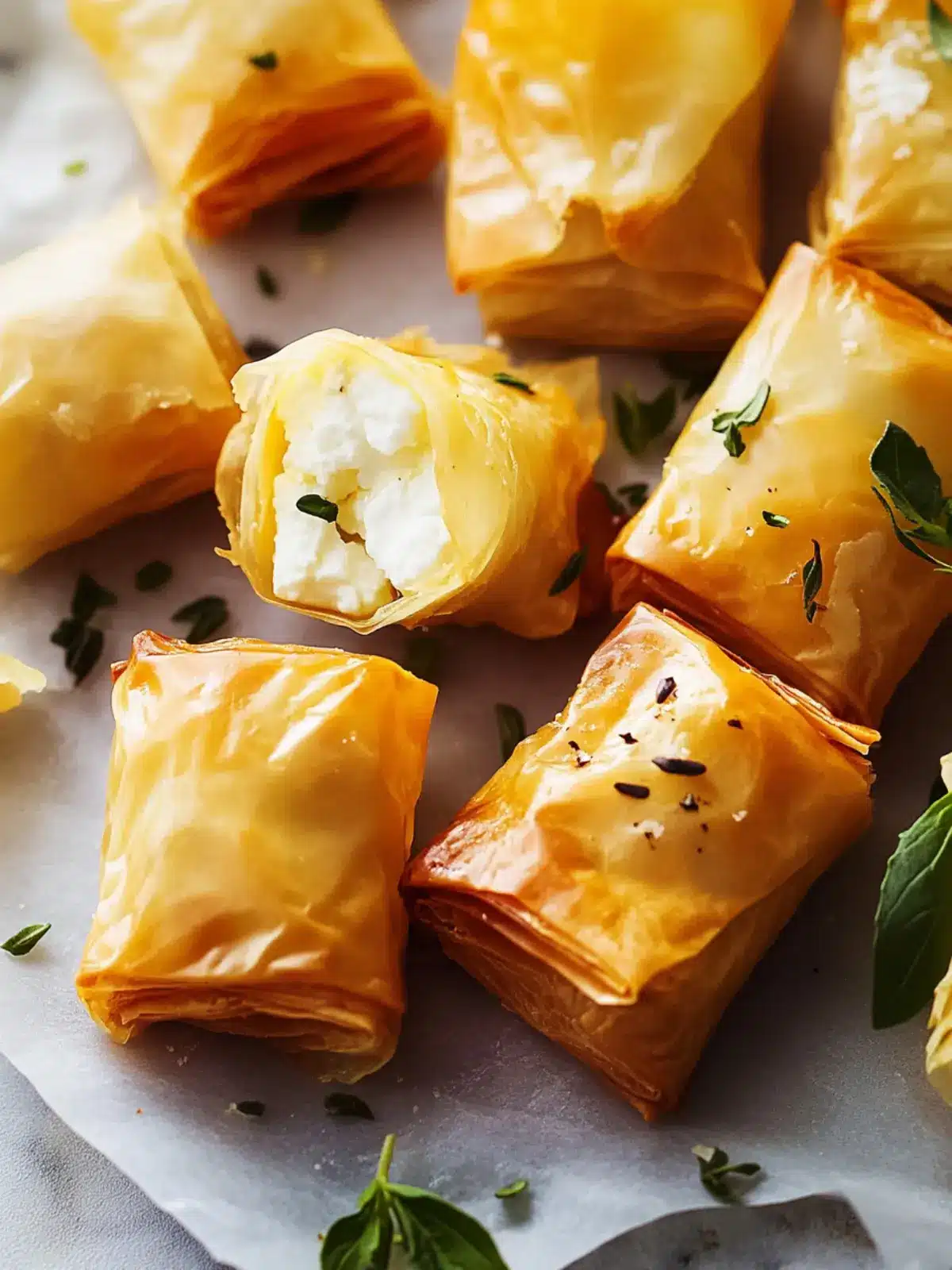 Mini Phyllo Feta Bites