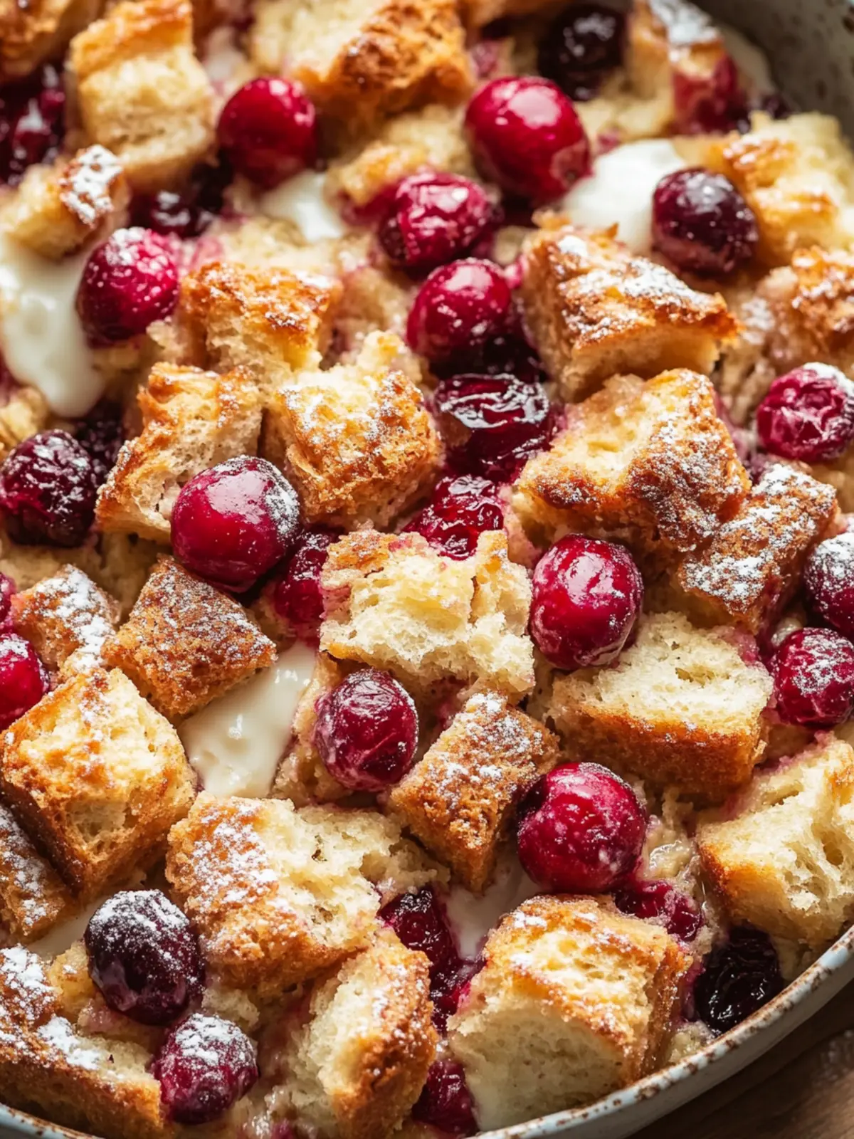 Cranberry Bread Pudding