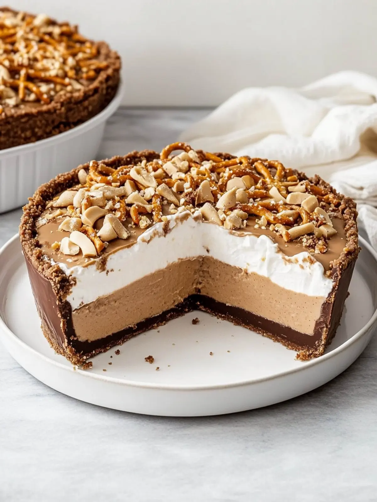 Irresistible No-Bake Peanut Butter Chocolate Pretzel Pie Delight 4 No-Bake Peanut Butter Chocolate Pretzel Pie