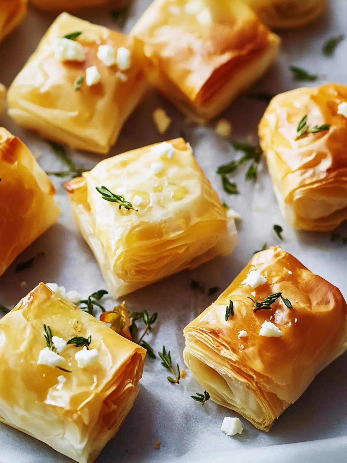 Mini Phyllo Feta Bites