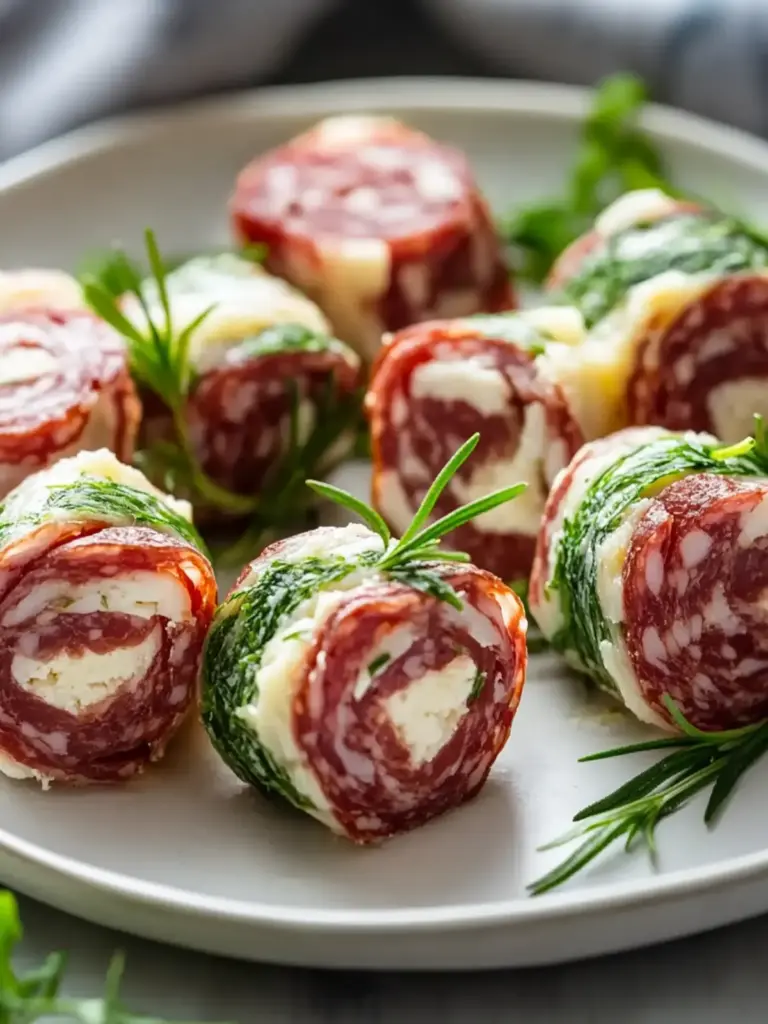 Keto Salami Roll-Ups