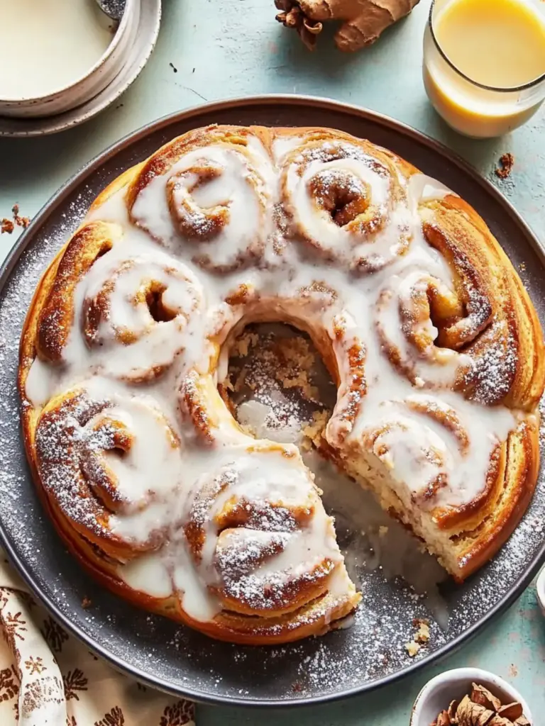 Gingerbread-Spiced Cinnamon Rolls