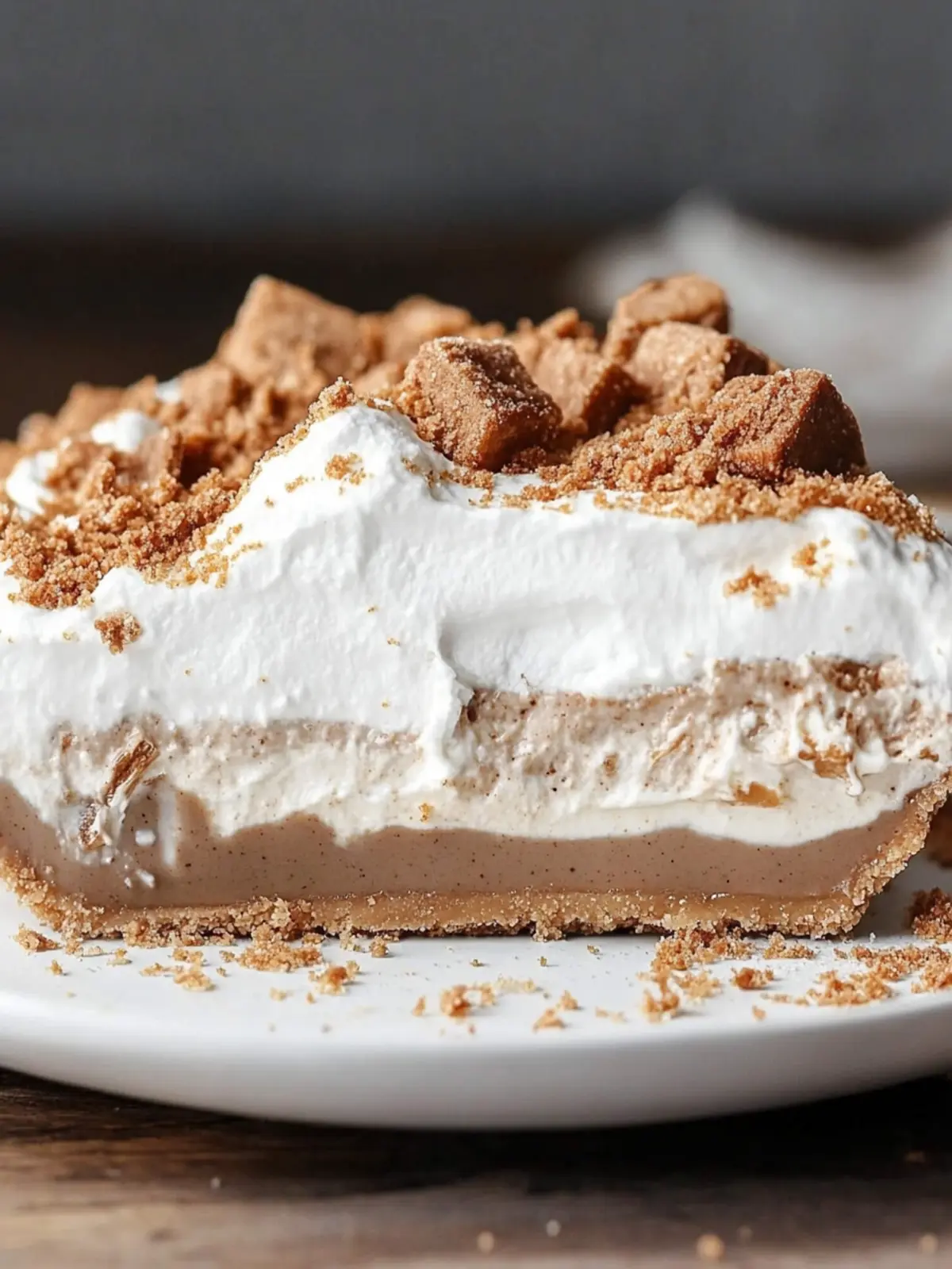 No-Bake Biscoff Lush Pie: Decadent Layers You'll Adore 4 No-Bake Biscoff Lush Pie