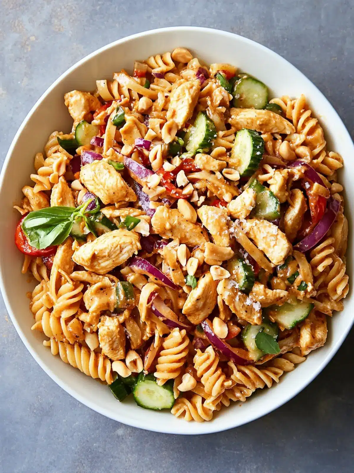 Thai Peanut Chicken Pasta Salad: A Creamy, Crunchy Delight 4 Thai Peanut Chicken Pasta Salad