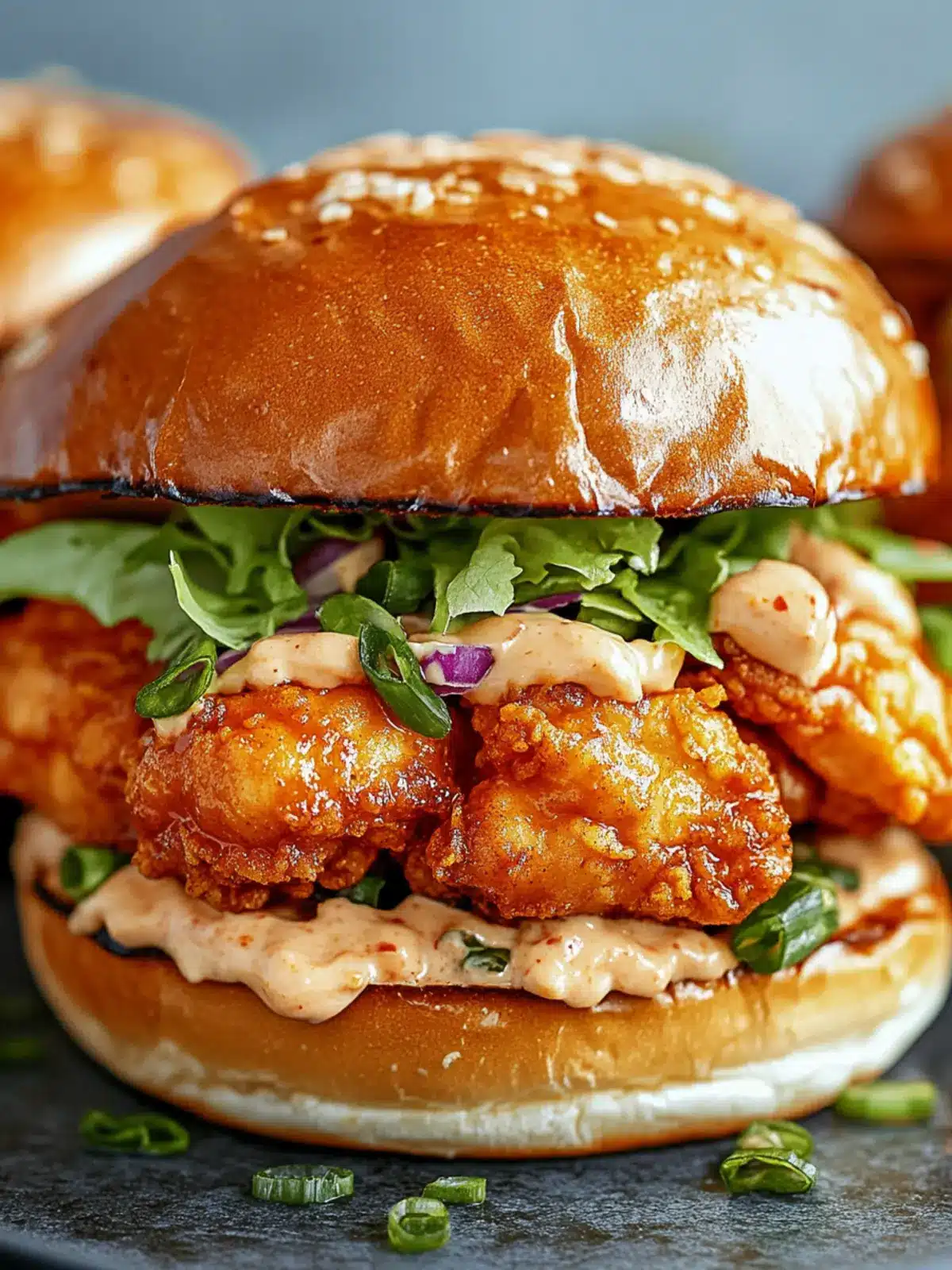 Spicy Bang Bang Chicken Sandwich Delight