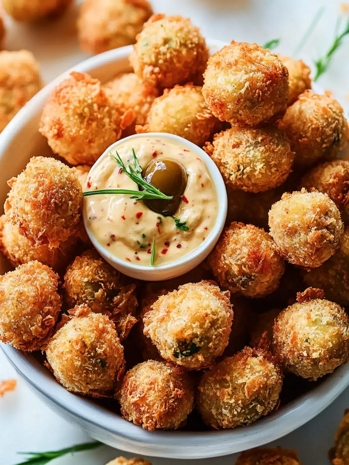 Pimento Cheese Fried Olives: Crunchy Savory Bliss in Every Bite 5 Pimento Cheese Fried Olives