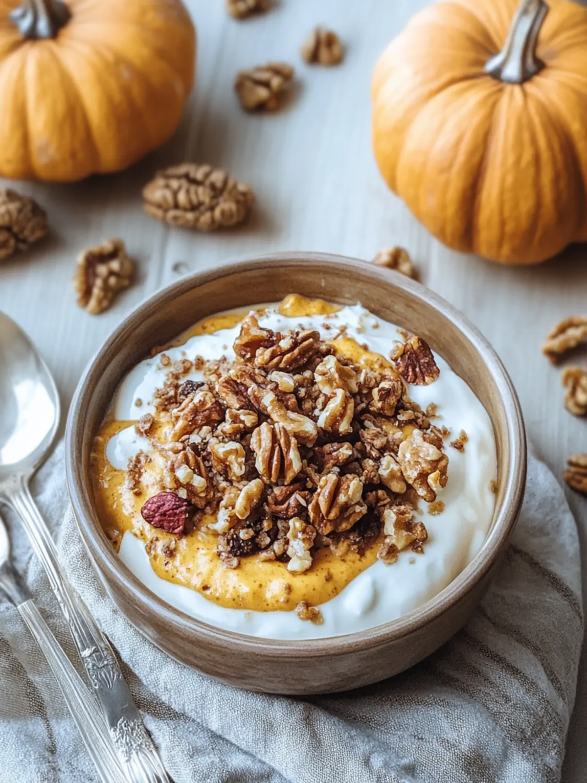 Creamy Pumpkin Pie Yogurt Bowl