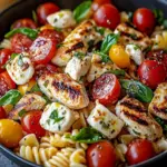 Delicious Chicken Caprese Pasta Salad in Just 25 Minutes 2 Chicken Caprese Pasta Salad