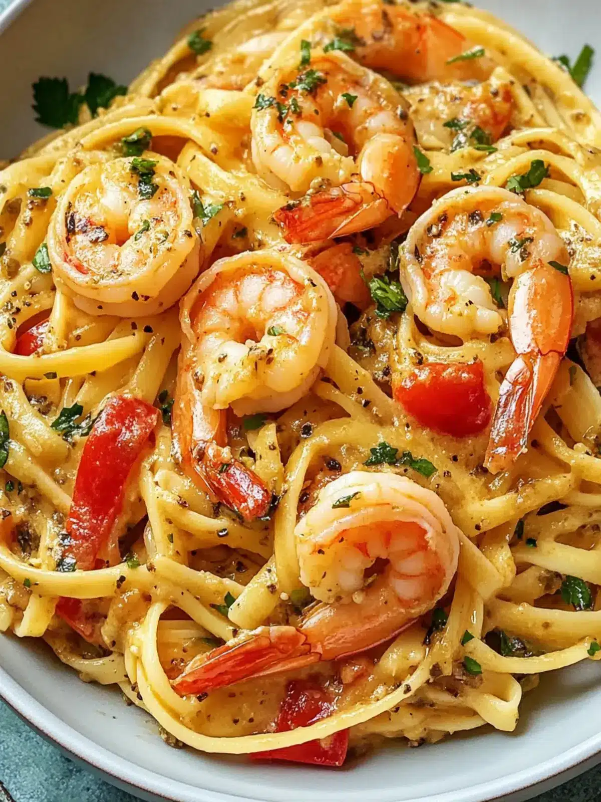 Jamaican Shrimp Pasta