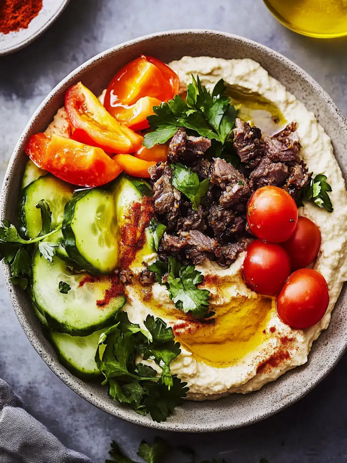 Hummus Bowl With Spiced Lamb: A Flavorful Weeknight Delight 3 Hummus Bowl With Spiced Lamb