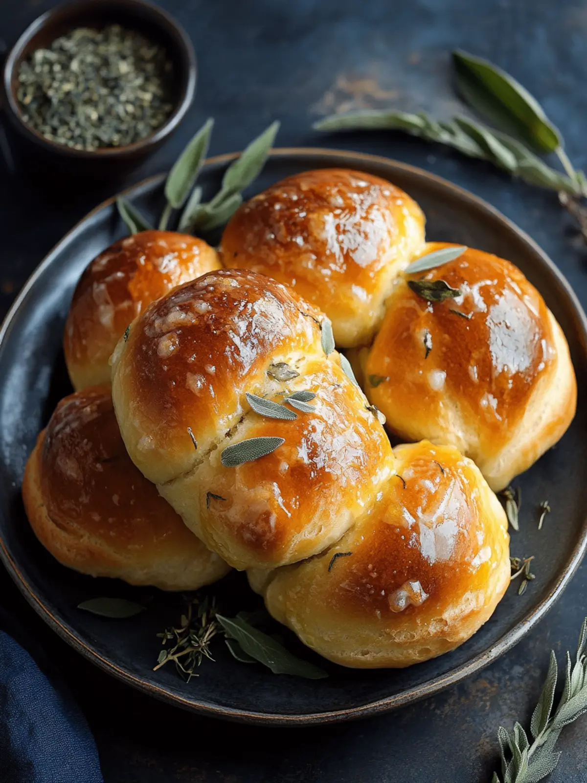 Devour These Salted Sage Honey Butter Brioche Rolls Today 2 Salted Sage Honey Butter Brioche Rolls