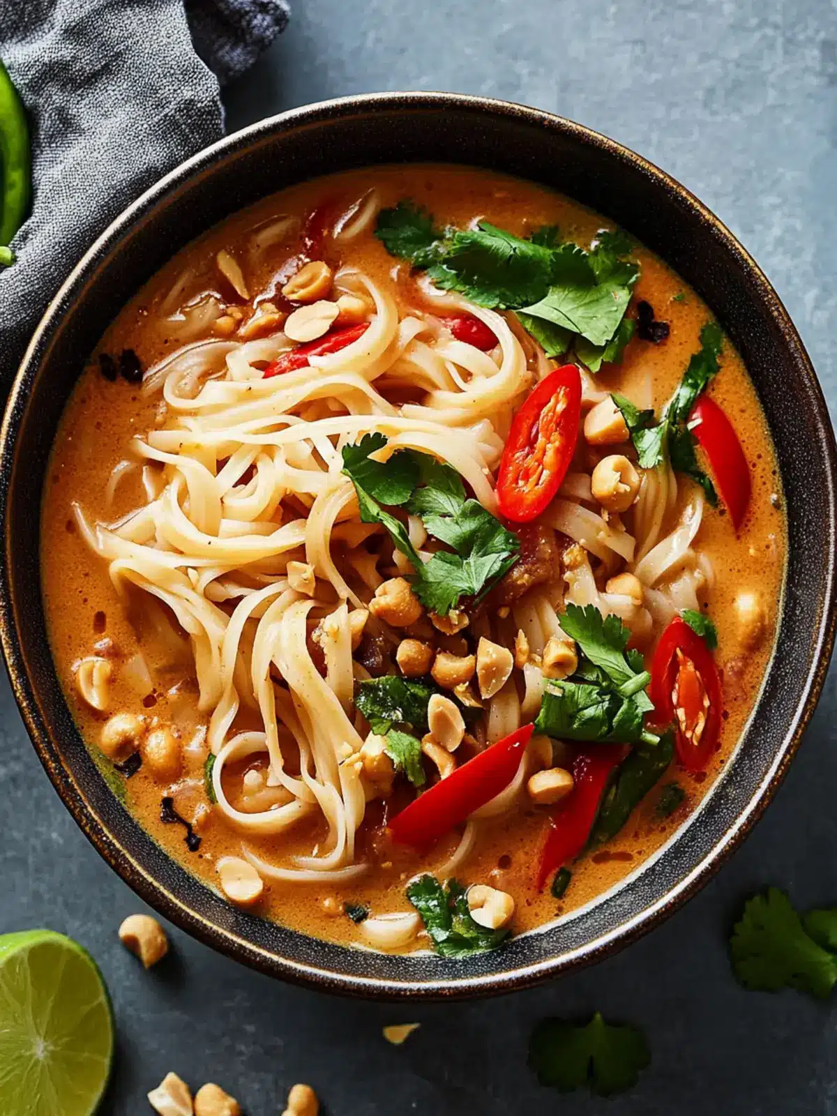 Delicious Thai Peanut Noodle Soup Ready in 30 Minutes 2 Thai Peanut Noodle Soup