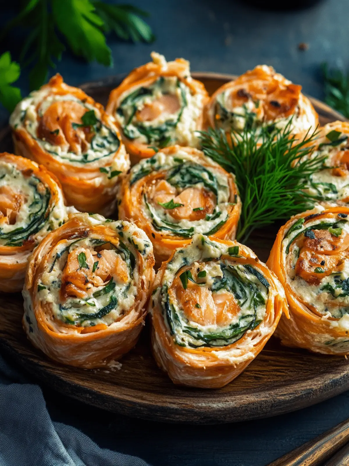 Stuffed Salmon Pinwheels: Quick Elegance for Your Dinner Table 2 Stuffed Salmon Pinwheels
