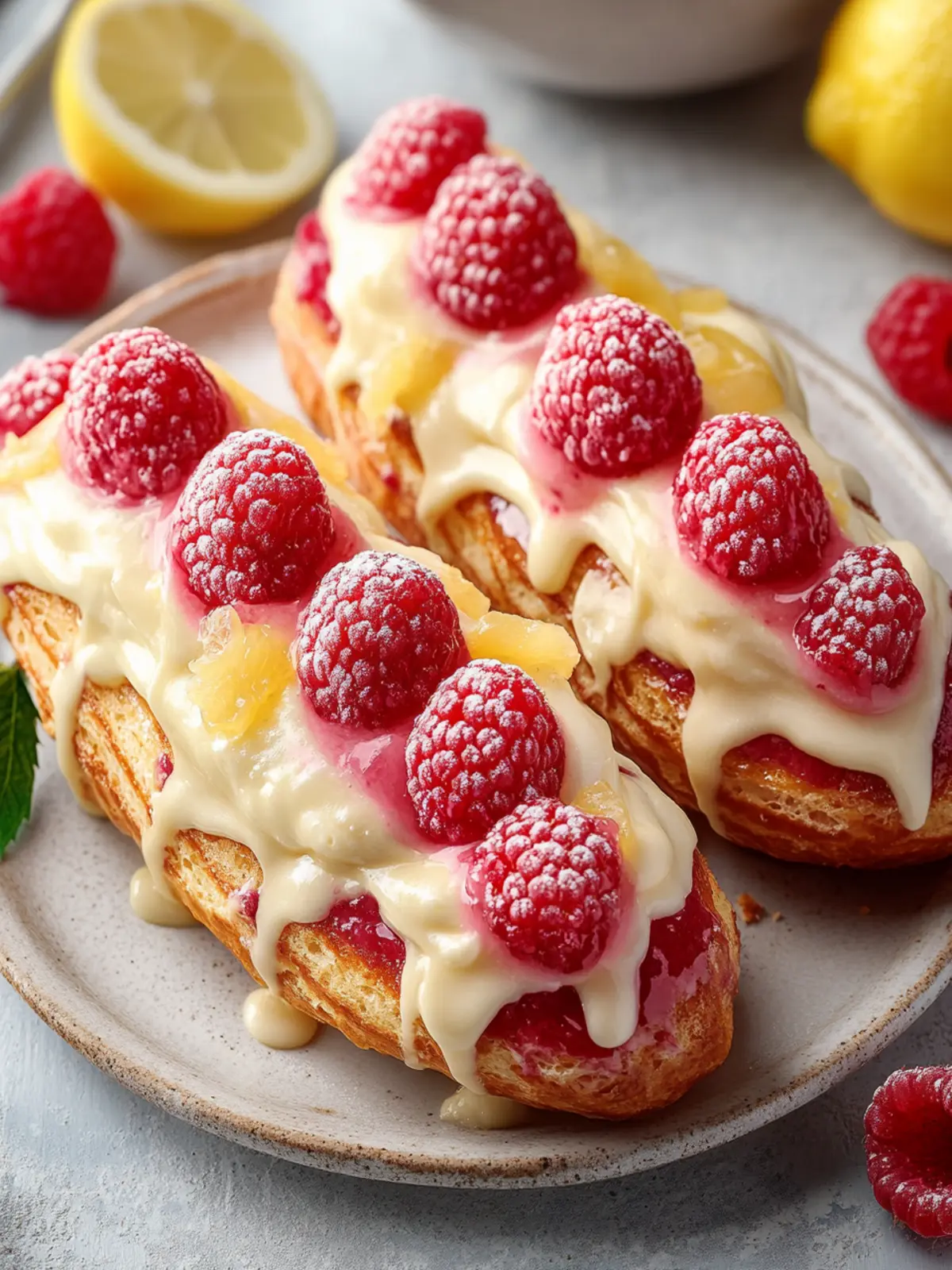Zesty Lemon Raspberry Eclairs That Will Brighten Your Day 5 Lemon Raspberry Eclairs