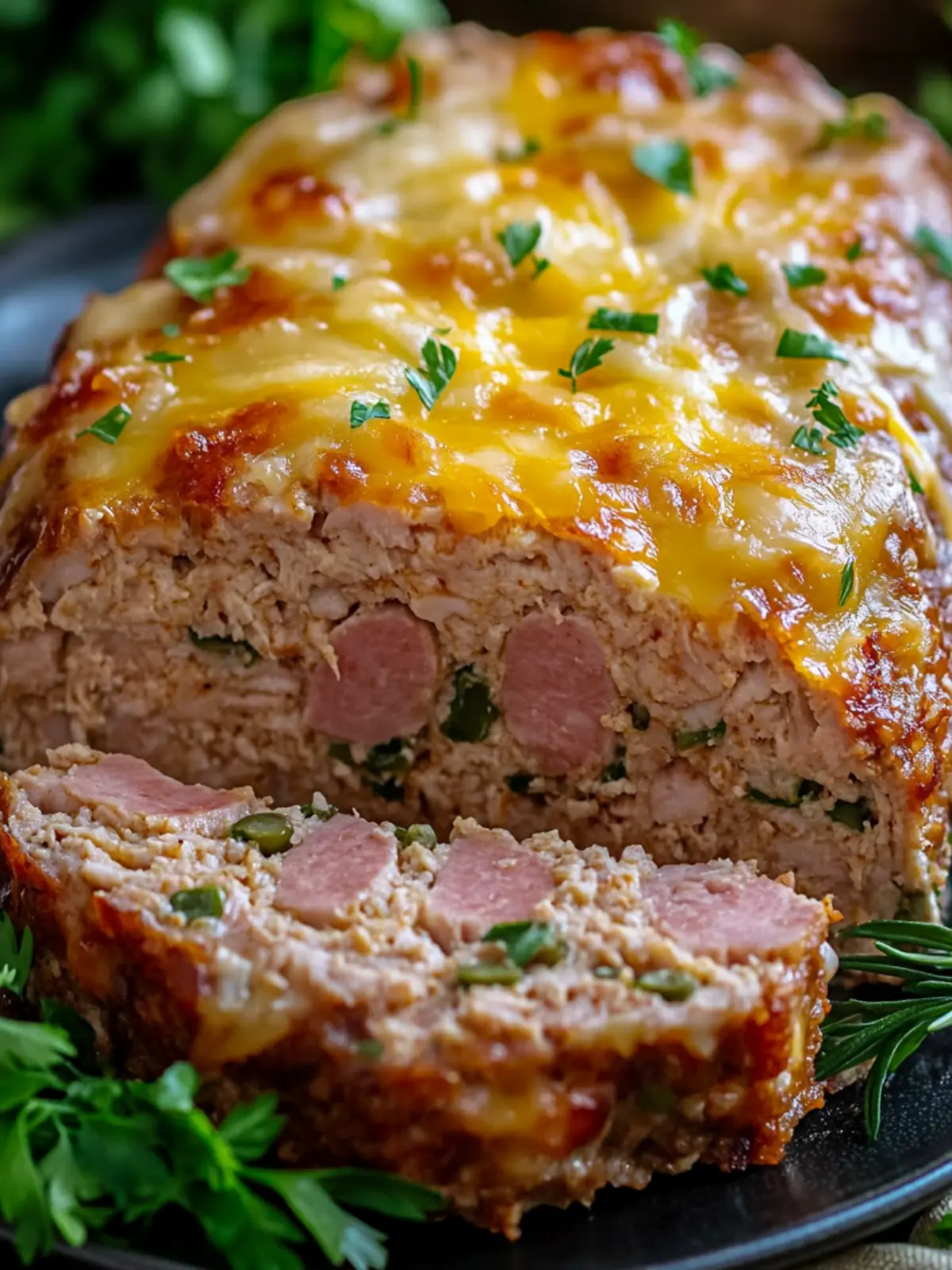 Ham and Mild Cheddar Chicken Meatloaf for Cozy Weeknight Dinners 2 Ham and Mild Cheddar Chicken Meatloaf