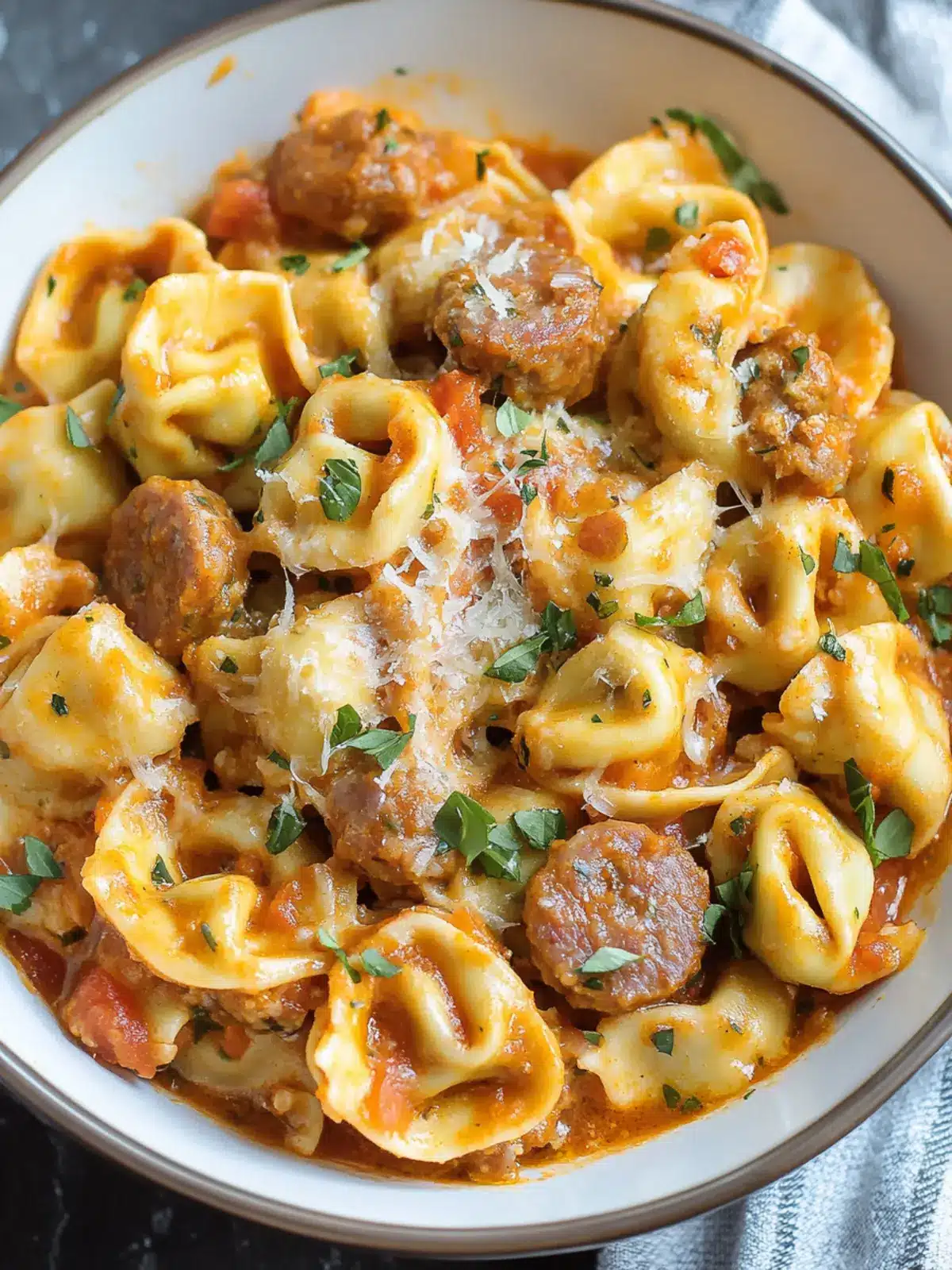 Crockpot Cheese Tortellini and Sausage: Cozy Family Dinner 3 Crockpot Cheese Tortellini and Sausage