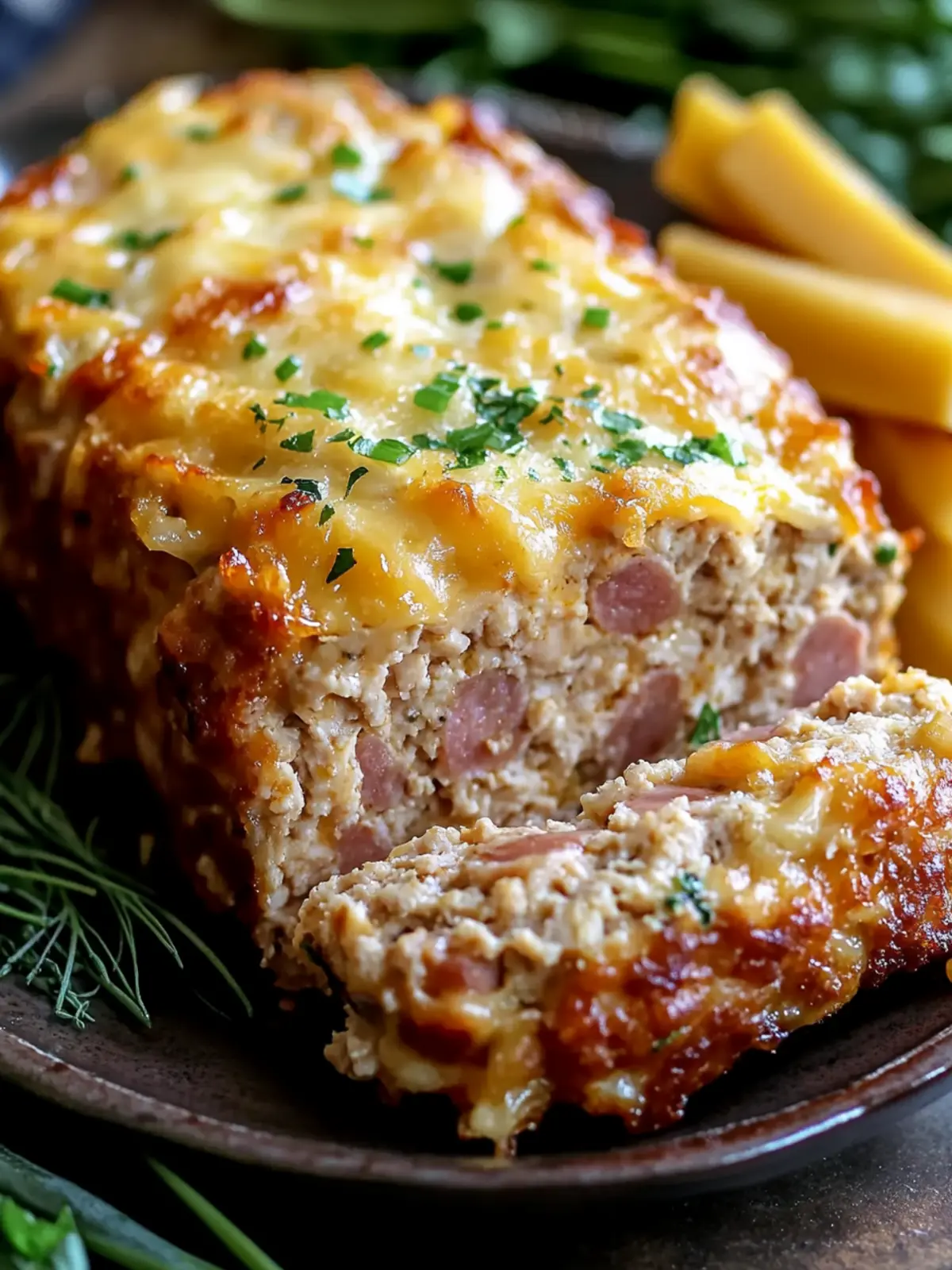 Ham and Mild Cheddar Chicken Meatloaf for Cozy Weeknight Dinners 5 Ham and Mild Cheddar Chicken Meatloaf