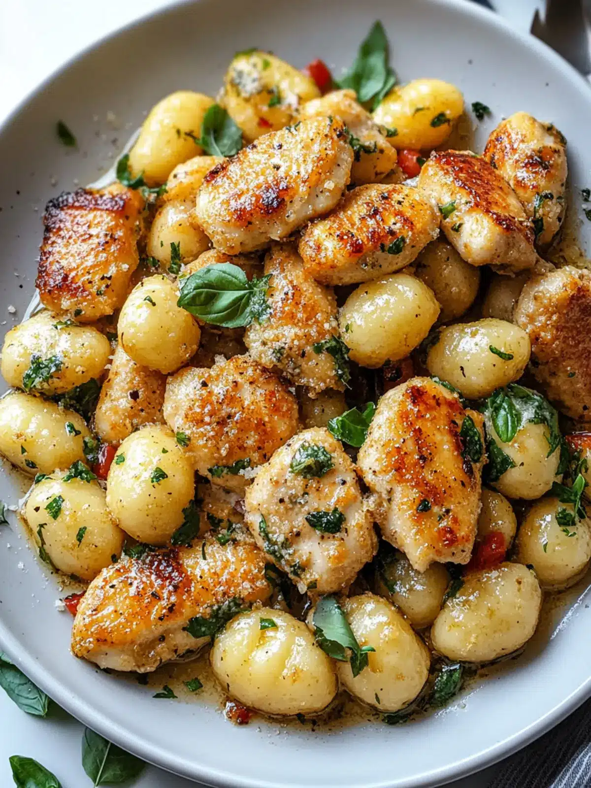 Crispy Garlic Chicken & Tender Gnocchi in 40 Minutes! 2 Crispy Garlic Chicken & Tender Gnocchi