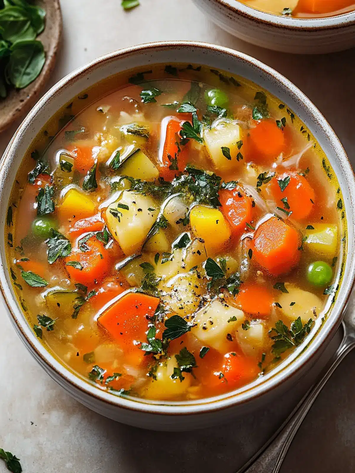 Vibrant Vegetable Soup: A Cozy Bowl of Goodness 4 Vegetable Soup