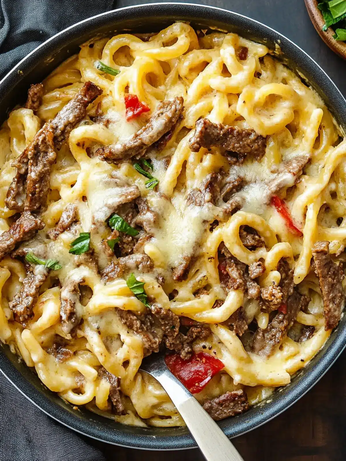 Creamy Philly Cheesesteak Pasta – Comfort in Every Bite 2 Philly Cheesesteak Pasta