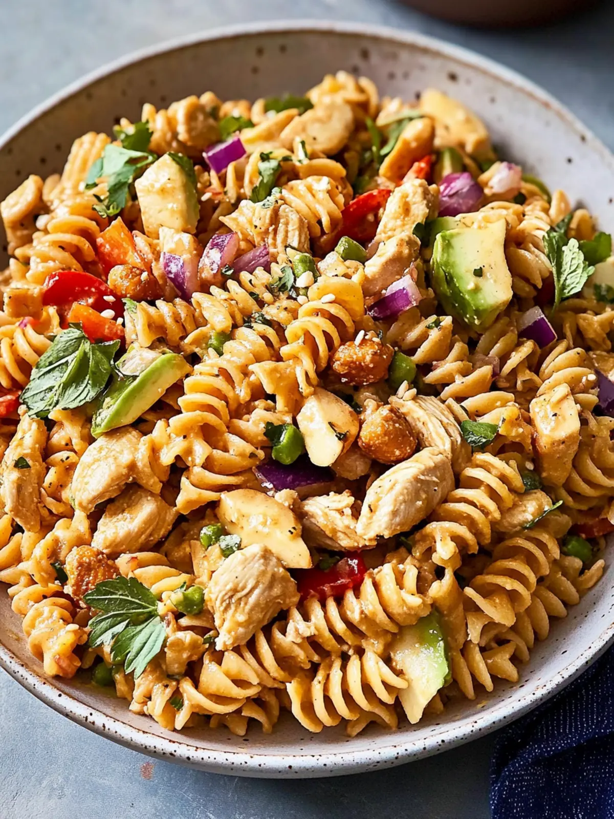 Thai Peanut Chicken Pasta Salad: A Creamy, Crunchy Delight 3 Thai Peanut Chicken Pasta Salad