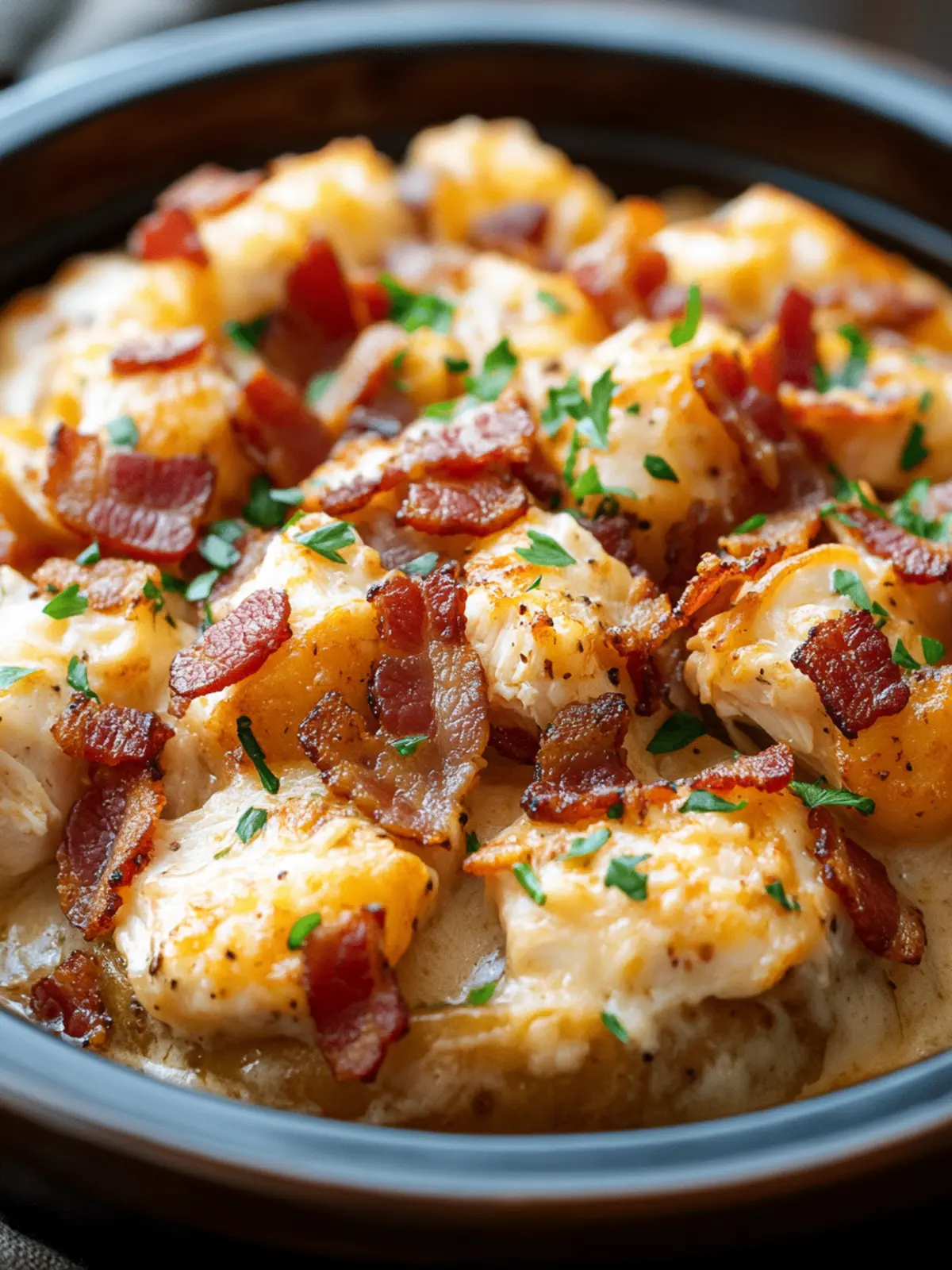 Crockpot Chicken Bacon & Ranch Tater Tot Casserole Magic 3 Crockpot Chicken Bacon & Ranch Tater