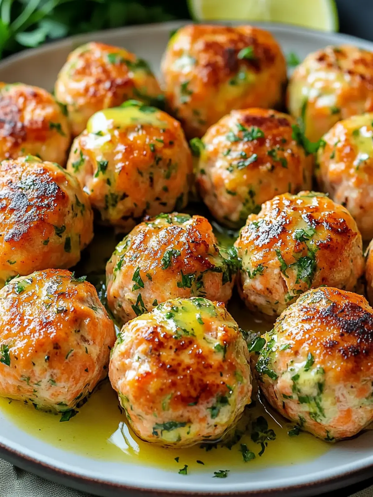 Savory Baked Salmon Meatballs with Creamy Avocado Delight 5 Baked Salmon Meatballs