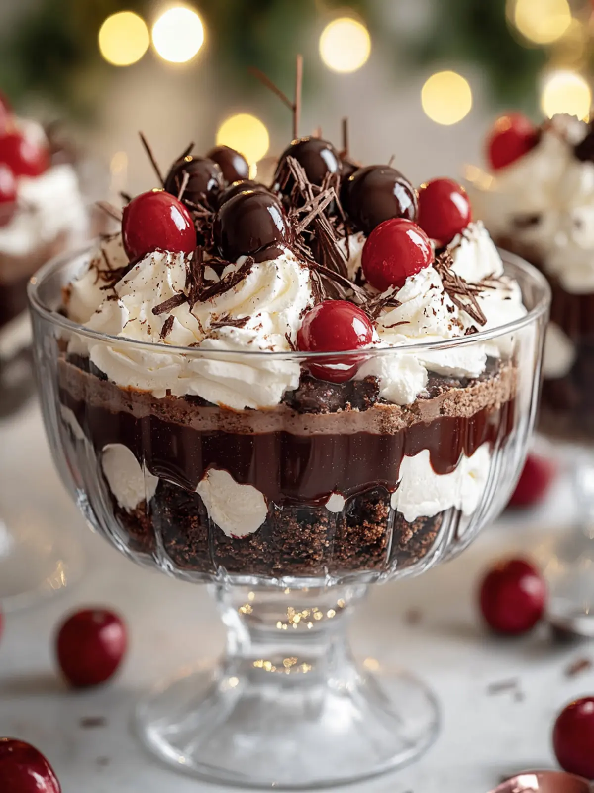 Decadent Black Forest Trifle: A Festive Chocolate Delight 3 Black Forest Trifle