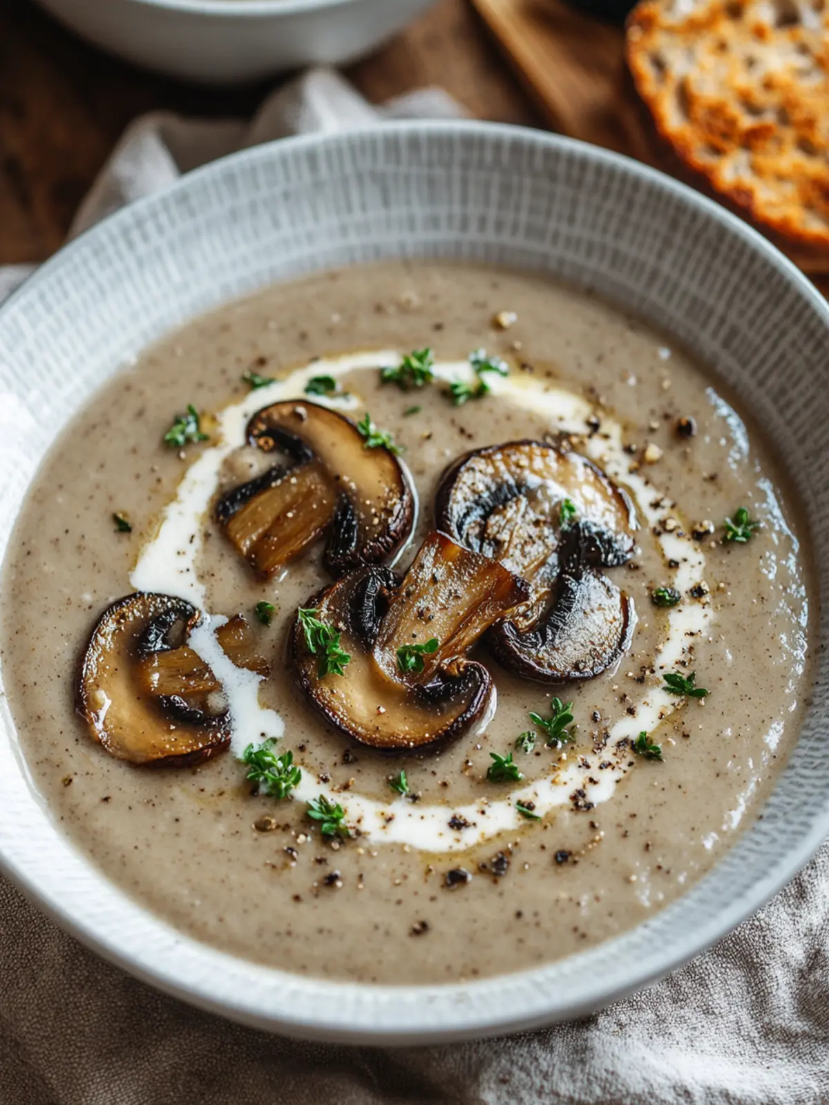 Creamy Mushroom Soup – Your New Cozy Comfort Classic 3 Creamy Mushroom Soup