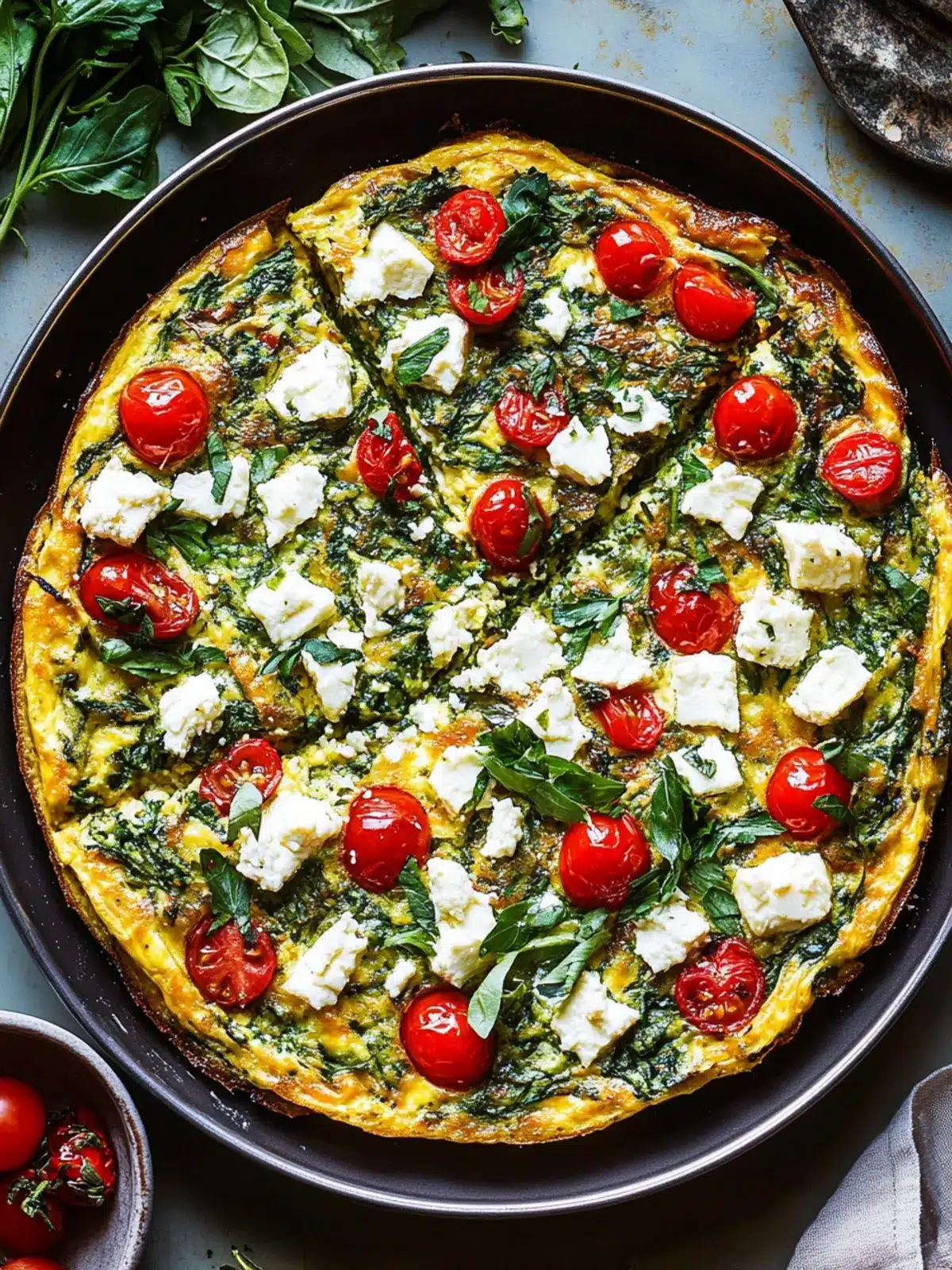 Irresistible Baked Feta Frittata in 30 Minutes or Less 3 Baked Feta Frittata
