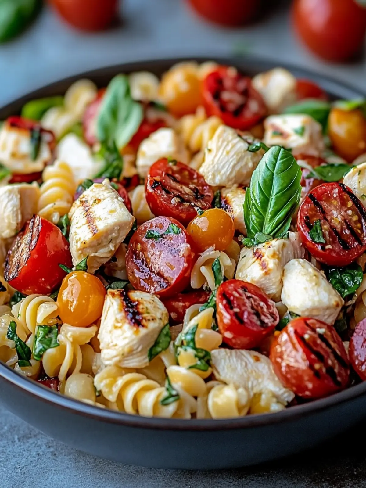 Delicious Chicken Caprese Pasta Salad in Just 25 Minutes 3 Chicken Caprese Pasta Salad