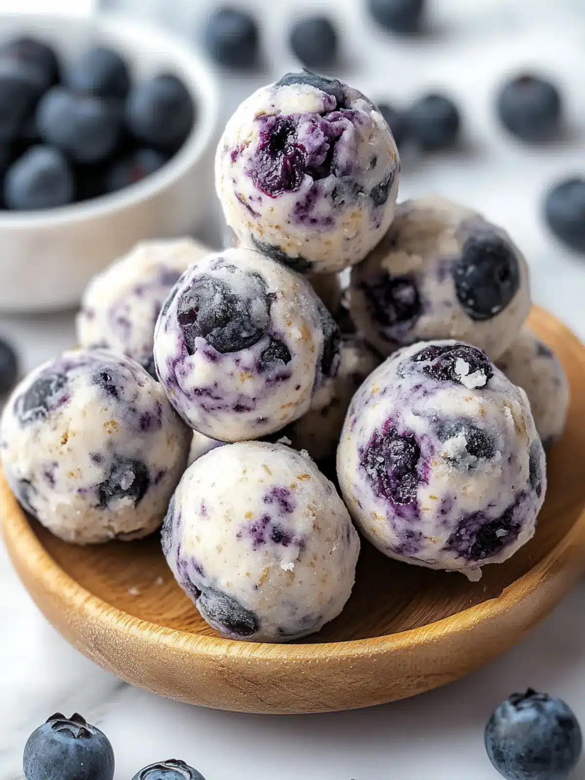 Delicious Blueberry Cheesecake Protein Bites for Quick Energy 4 Blueberry Cheesecake Protein Bites