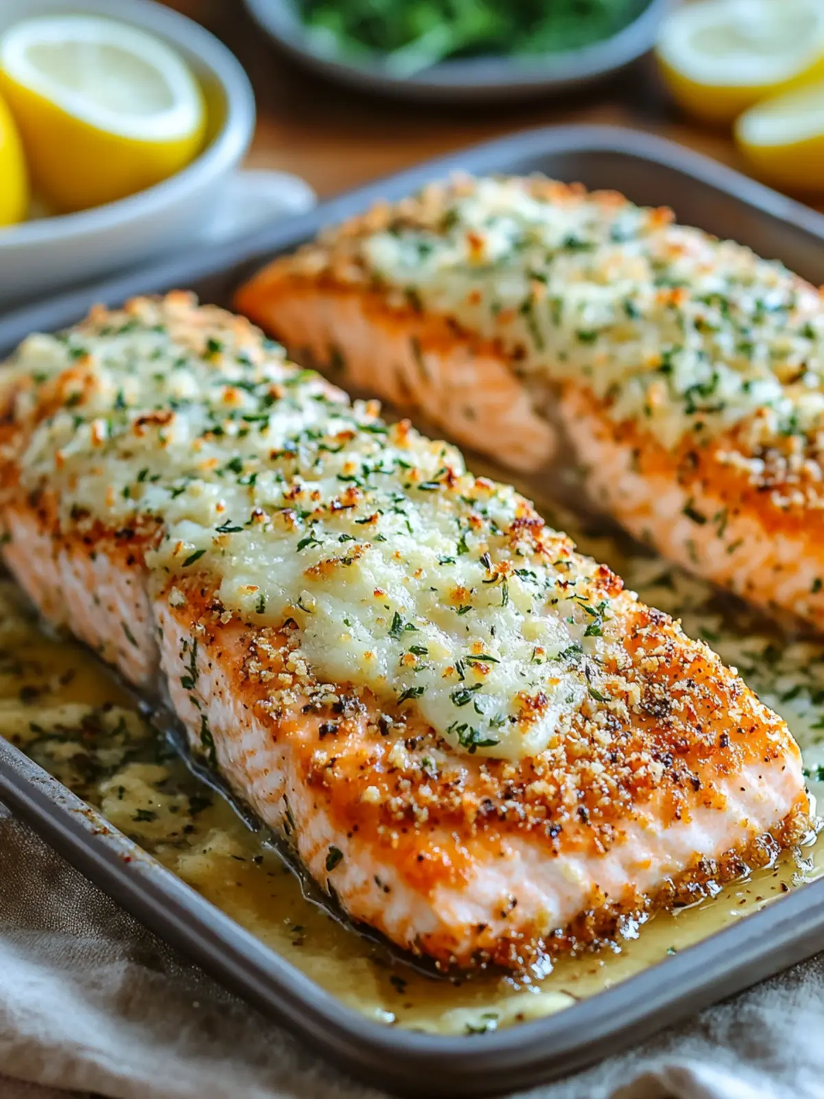 Garlic Parmesan Crusted Salmon That Will Wow Your Taste Buds 2 Garlic Parmesan Crusted Salmon
