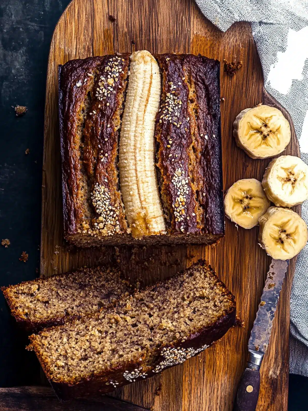 Delicious Vegan Tahini Banana Bread That's Totally Guilt-Free 3 Vegan tahini banana bread