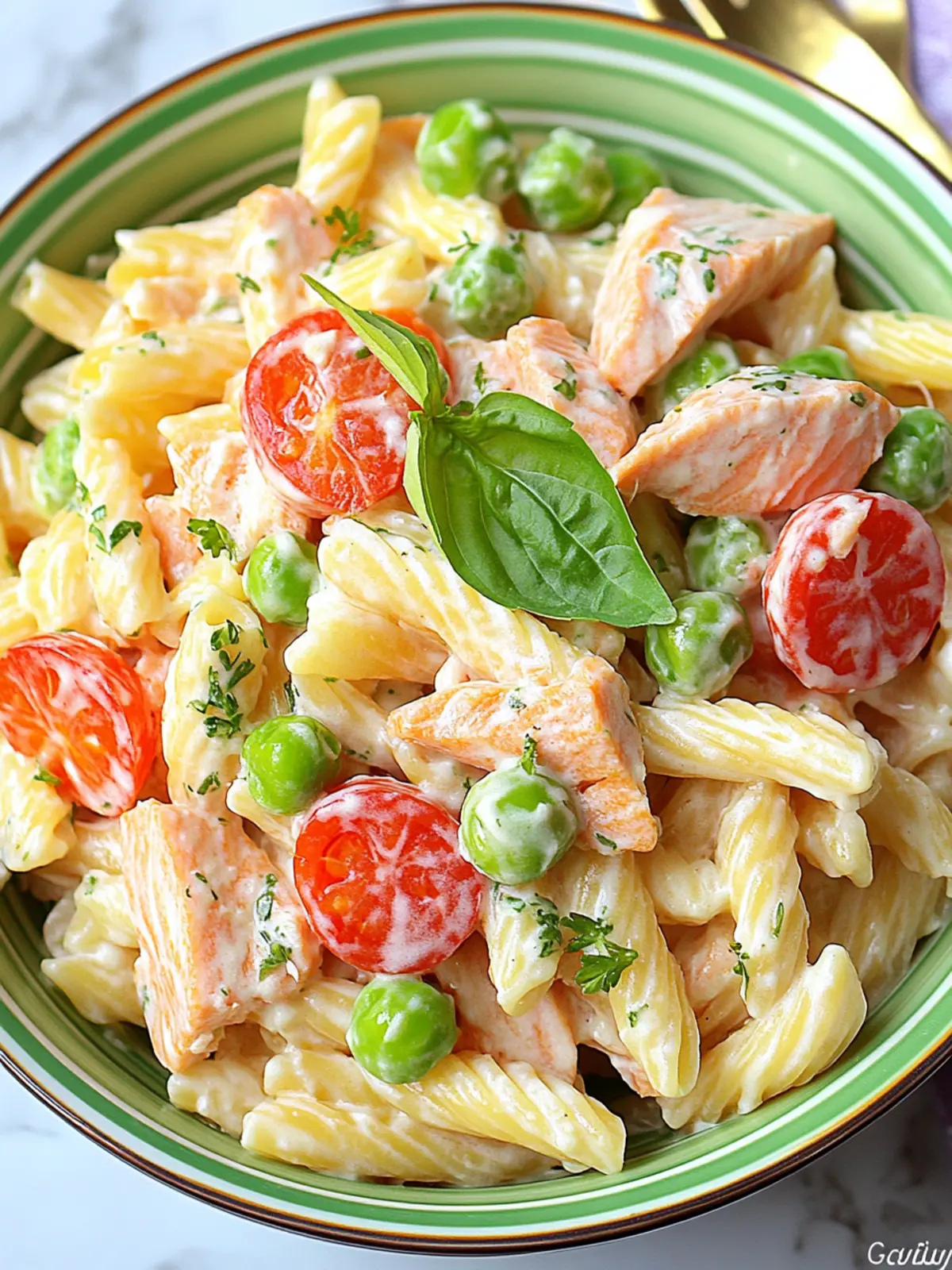 Delicious Cold Salmon Pasta Salad That's a Healthy Breeze 3 Cold Salmon Pasta Salad