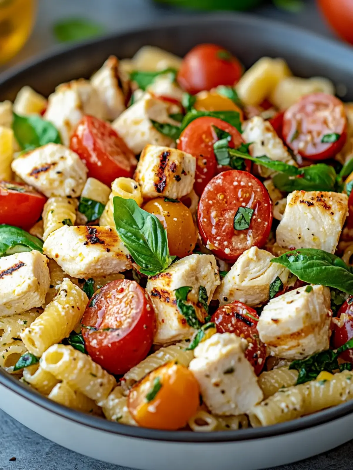 Delicious Chicken Caprese Pasta Salad in Just 25 Minutes 4 Chicken Caprese Pasta Salad