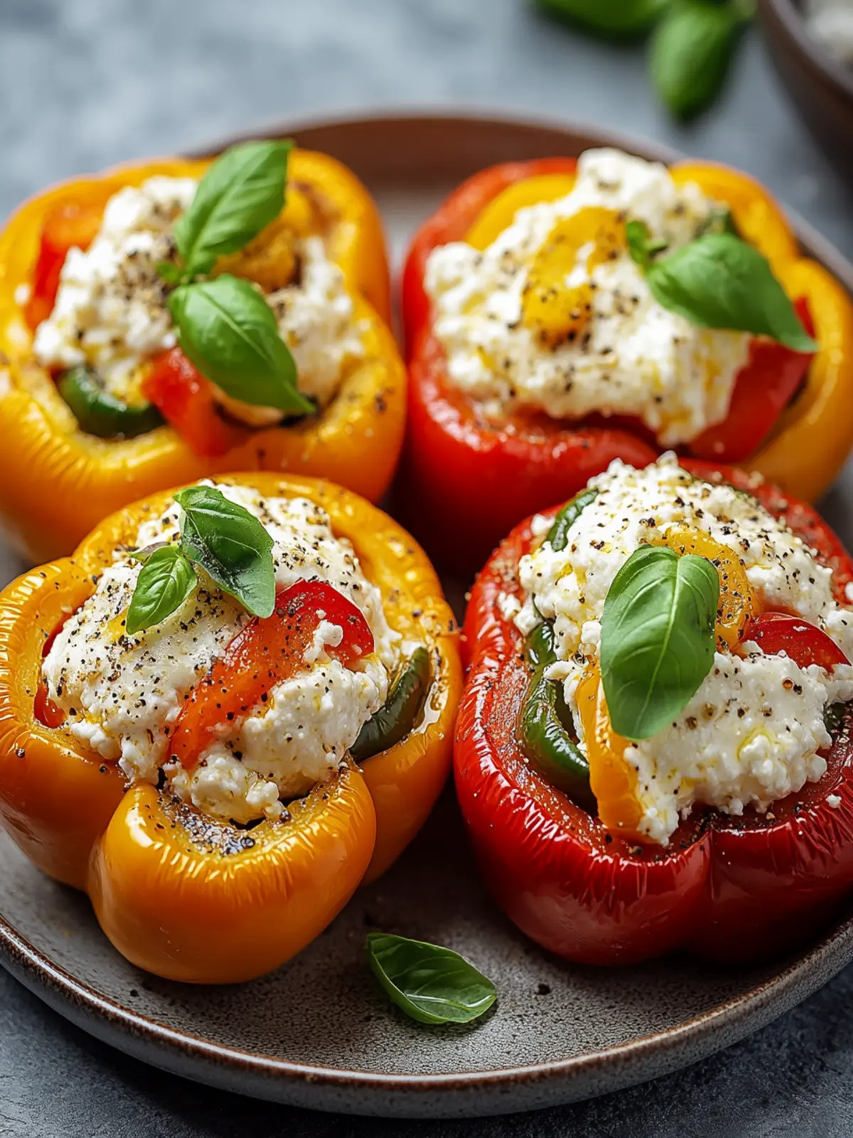 Ricotta Stuffed Peppers: A Creamy, Healthy Delight to Savor 2 Ricotta Stuffed Peppers