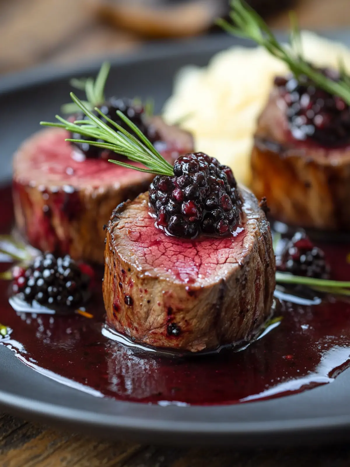 Savory Venison Tenderloin with Blackberry Reduction Bliss 2 Venison Tenderloin with Blackberry Reduction