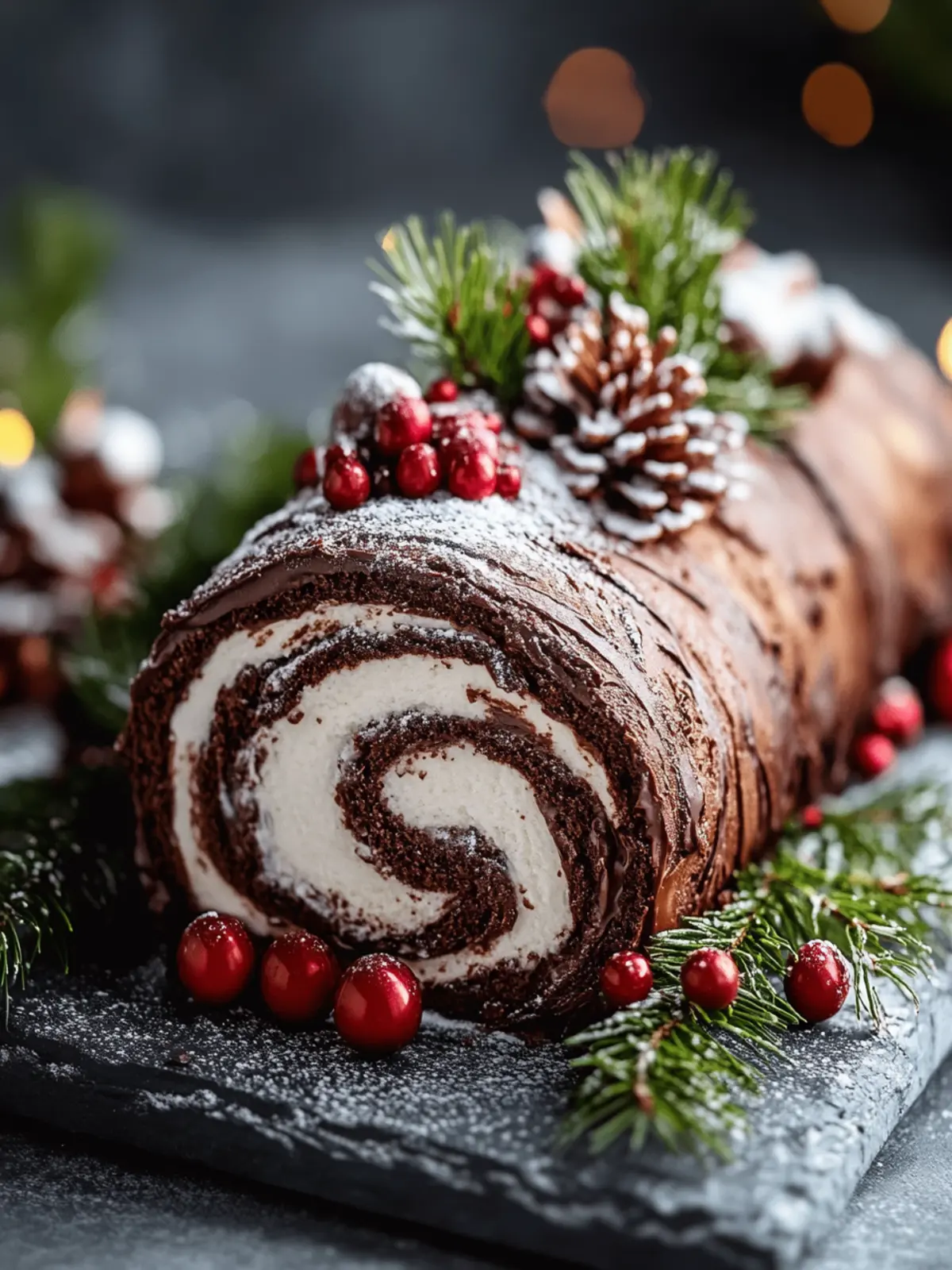 Irresistible Chocolate Yule Log for Your Festive Celebration 2 Chocolate Yule Log