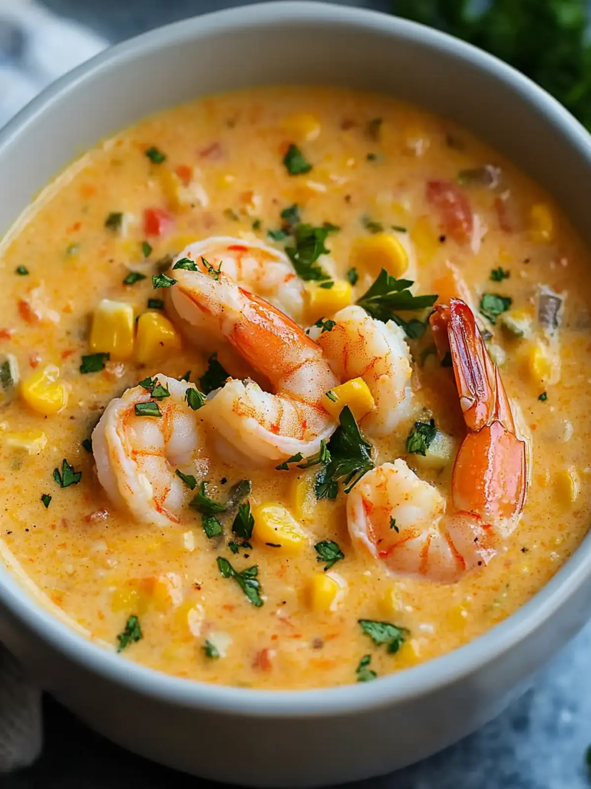 Delicious Shrimp and Corn Bisque: Warm Up with Cajun Comfort 5 Shrimp and Corn Bisque
