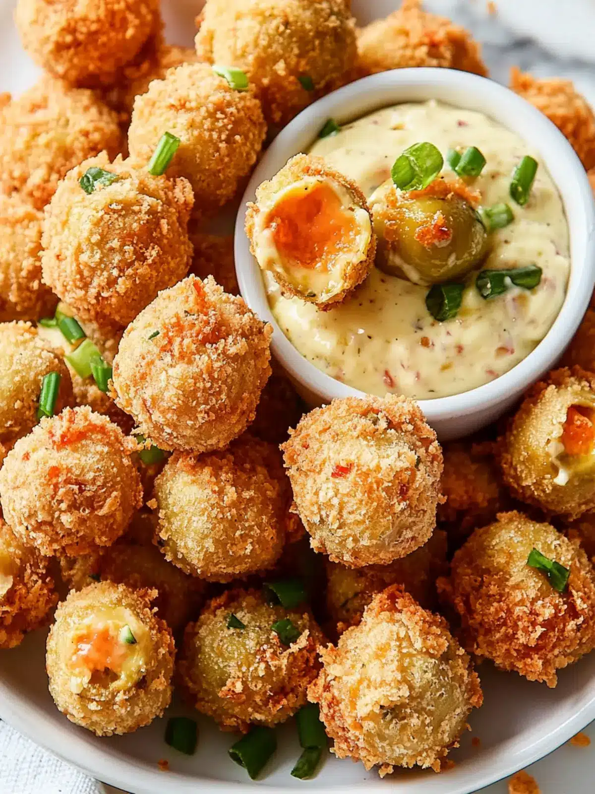 Pimento Cheese Fried Olives: Crunchy Savory Bliss in Every Bite 3 Pimento Cheese Fried Olives