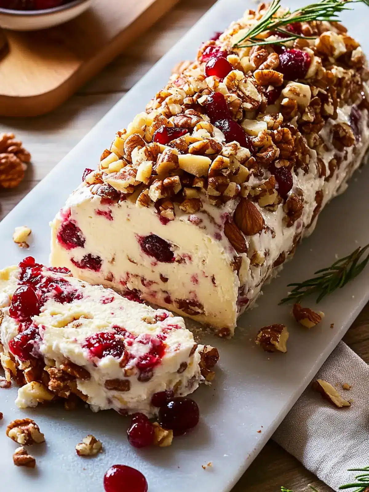 Cranberry Walnut Cheese Log